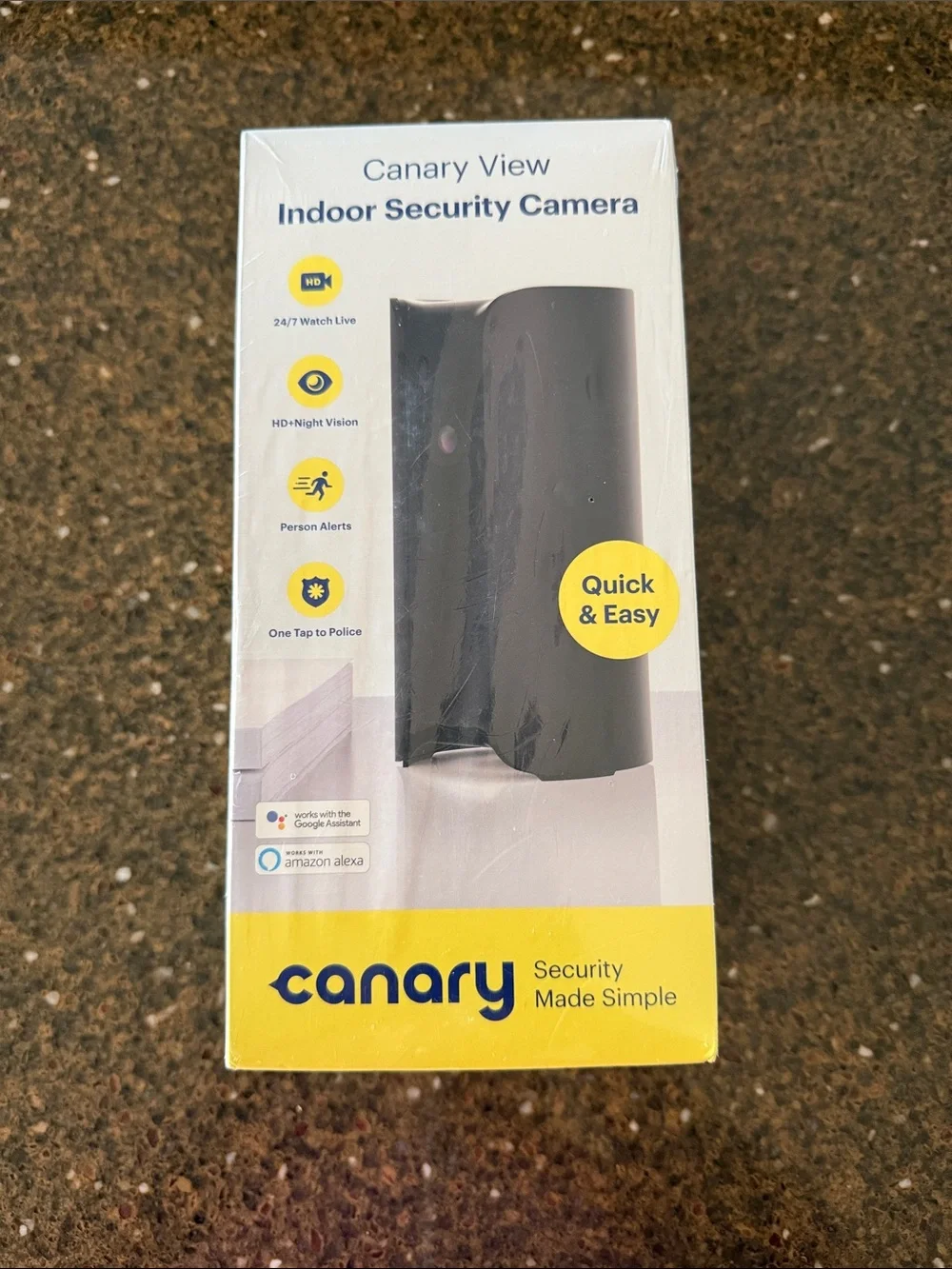 Canary View Indoor Security Camera - Black